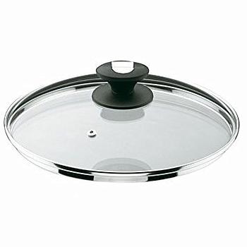 Tampa De Vidro 14Cm C/Respiradouro Bordo Inox Lacor         