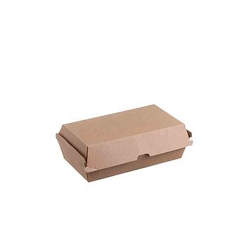 Caixa P/Snack Kraft 20,4X10,7X8,5Cm Pack 50 Unid.           