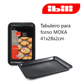 Tabuleiro Para Forno Moka 41X28X2Cm Ibili                   