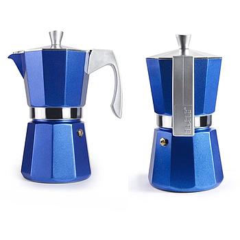 Cafeteira Express Evva Blue 9 Chav. 450Ml Aluminio  Ibili   