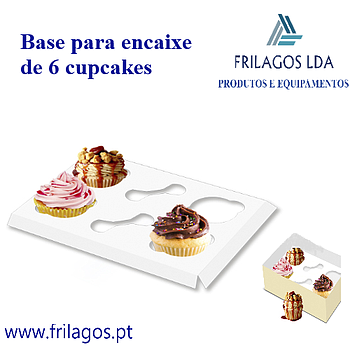 Base Para Encaixe De 6 Cupcakes Caixa 605418 50 Unid.       