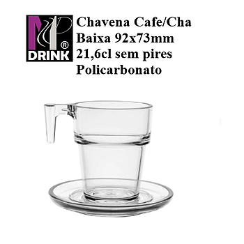 Chavena Cafe/Cha Baixa 92X73Mm 21,6Cl Sem Pires             