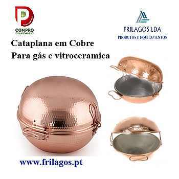 Cataplana Tradicional Em Cobre Para Gás Nº4 34Cm            