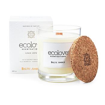 Vela Aromática Baltic Amber 225Gr Ecolove                   