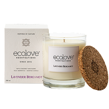 Vela Aromática Lavender Bergamot 225Gr Ecolove              