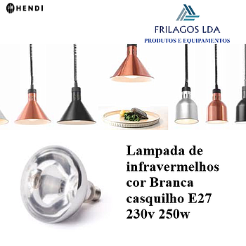 Lampada De Infravermelhos Cor Branca E27 230V 250W Hendi    