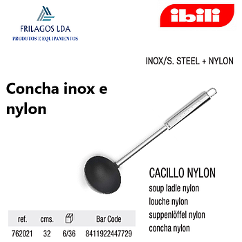 Concha Inox E Nylon Serie Intense  32Cm Ibili               