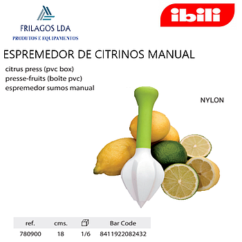 Espremedor De Citrinos Manual Nylon Ibili                   