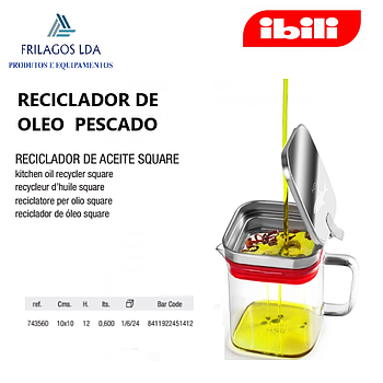 Reciclador De Oleo De Pescado 0,6Lt  Ibili                  
