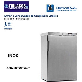 Armario Inox Negativo Estático 600X600X835Mm Olitrem        