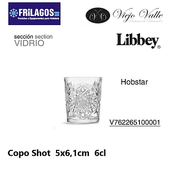 Copo Shot Obstar 6Cl 5X6,1Cm  Libbey                        