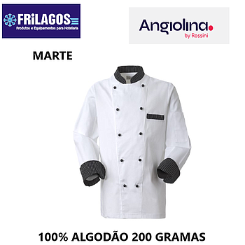 Jaleca Branca 100% Algodão C/Botões Marte Tam. Xxl          