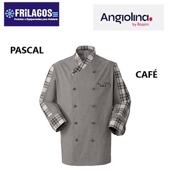 Jaleca Chef Pascal Café Algodão Tamanho. Xxl                