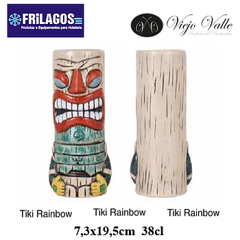 Tiki Rainbow Ø7.3X19.5Cm / 38Cl   Viejo Valle               