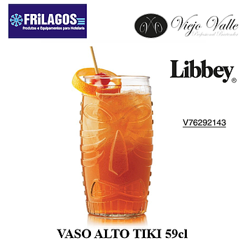 Vaso Alto Tiki 59Cl  Vidro Libbey                           