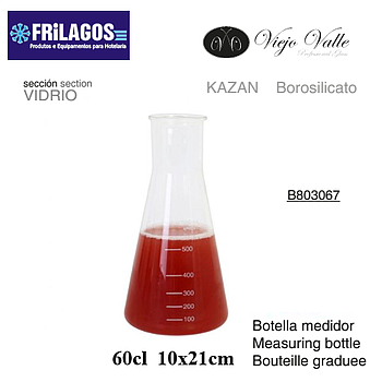 Jarro Medidor Borosilicato 60Cl 10X21Cm Viejo Valle         