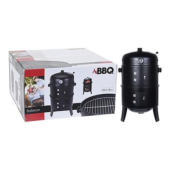 Barbecue Barrel Para Grelhar Cozinhar E Fumar Preto         