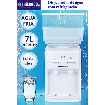 Dispensador De Agua C/Refrigerador  7Lts Obergozo           