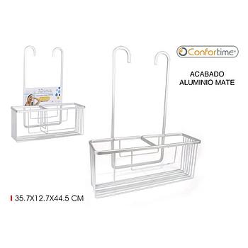 Organizador Wc Aluminio 25,7X12,7X44,5Cm Confortime         