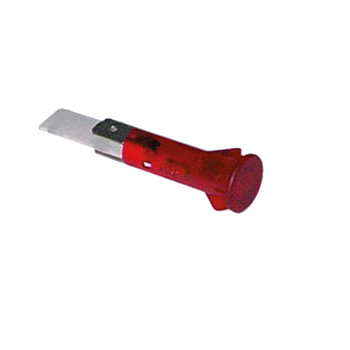 Sinalizador Diametro 10Mm 230V Ficha Faston 6,3Mm Vermelho  