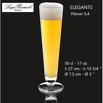 Elegante Pilsner 0.4  50Cl C389 Luigi Bormioli              
