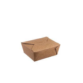 Caixa Take Away Kraft 1300Ml 17,5X14/15X12X6,5Cm Pack 50    