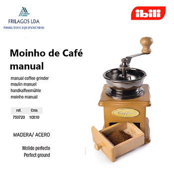 Moinho De Café Manual Castanho Claro 10X10Cm Ibili          