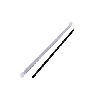 Palhinha Papel Preta Embal. Ind. 0,6X21Cm Pack 100          