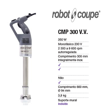 Triturador Cmp 300Vv Robot Coupe                            