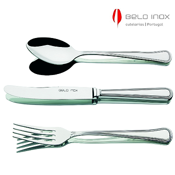 Faca De Churrasco Croma 2,5Mm Inox 18/10 Belo Inox          