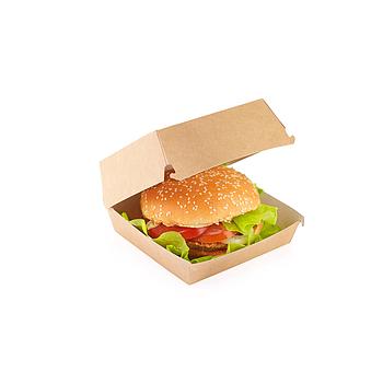 Caixa P/ Hamburguer Kraft 14X14X7Cm Pack 50                 