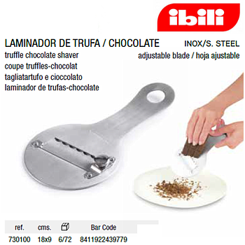 Laminador Trufa/Chocolate Inox Lamina Regulavel 18X9Cm Ibili