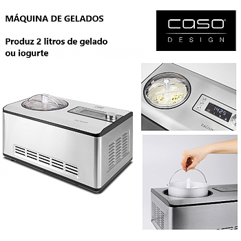 Máquina De Gelados/Iogurte 2 Lts  430X280X285Mm Caso        