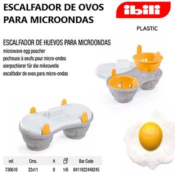 Escalfador De Ovos Para Microondas 22X11X8Cm Ibili          