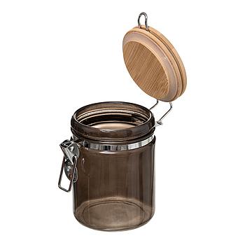 Frasco De Vidro Hermético 0.75Lt Coleçäo Noir Kitchen       