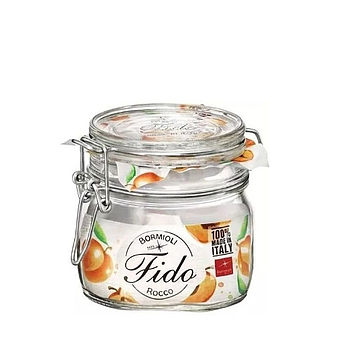 Frasco Fido Vidro Com Mola Transparente 50Cl Bormioli       