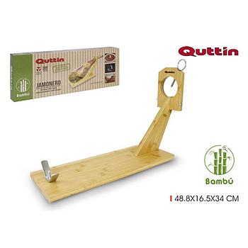 Suporte Para Presunto Madeira Bambu 48.5X16.5X36Cm Quttin   