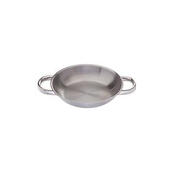 Frigideira C/ 2 Pegas Bitoque  Ø20X3,8Cm Inox               