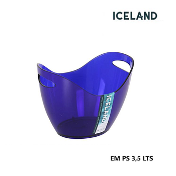Balde De Gelo Ps 3,5 Litros  27,5X20X20Cm Blue Iceland      