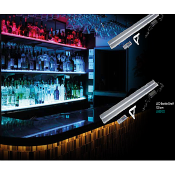 Expositor Para Garrafas Led 120X12X3Cm Bar Profis           