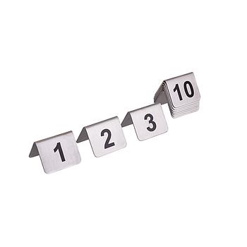 Placas Numéricas Serie 31- 40 Inox 5,2X4,2X3,5Cm            