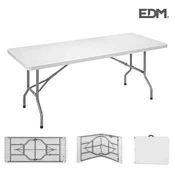 Mesa Dobrável 180X74X74Cm Tubo Ø22X1.0Mm Edm                