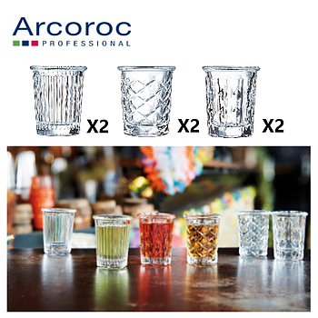 Caixa 6 Copos  3,4Cl Vidro  New York  -  Arcoroc            