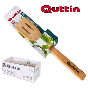 Colher Em Bambu Direita Com Rasgos 30Cm Qt-10514 Quttin     