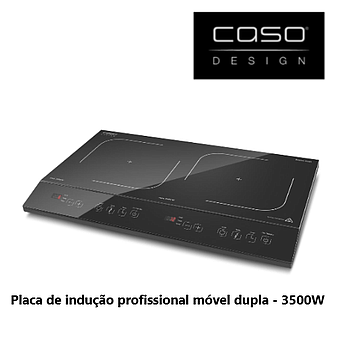 Placa De Indução Profissional Caso Maitre 3500 600X60X370Mm 