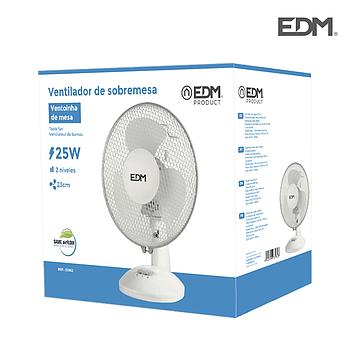 Ventoinha De Mesa Branco 25W Ø23Cm. X 36Cm Edm              