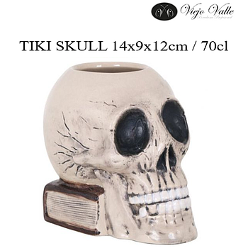 Tiki Skull 14X9X12Cm / 70Cl  Viejo Valle                    