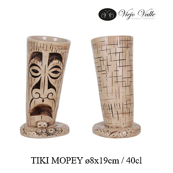 Tiki Mopey Ø8X19Cm / 40Cl  Viejo Valle                      