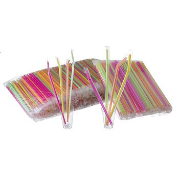 Palhinhas Flexíveis Neon Emb. Ind. Ø0,5X24Cm Pack 1000      