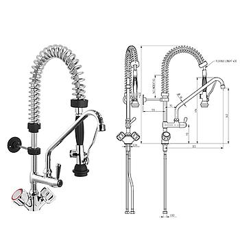 Misturadora De Bancada Monof.Bica+Duche Compacta Mb1Bd Xs-P 